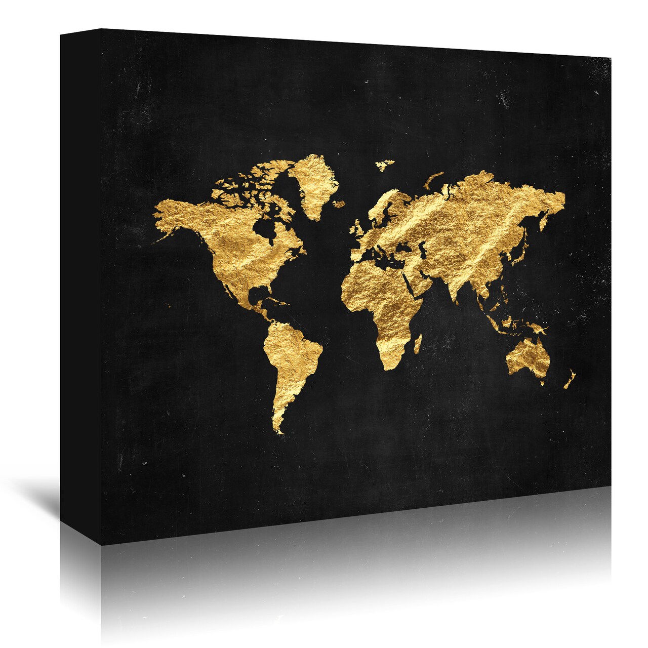 Gold World by Peach &#x26; Gold  Gallery Wrapped Canvas - Americanflat